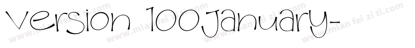 Version 100January字体转换